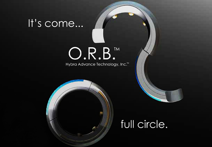 Bluetooth-гарнитура O.R.B., превращающаяся в кольцо (фото: hybratech.com)