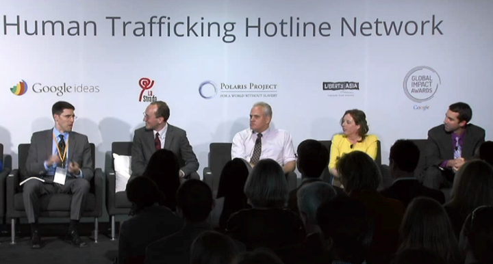 Обсуждение совместной инициативы Human Trafficking Network (изображение: Google Ideas).