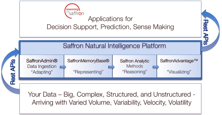 Платформа Natural Intelligence компании Saffron Technology (изображение: saffrontech.com).