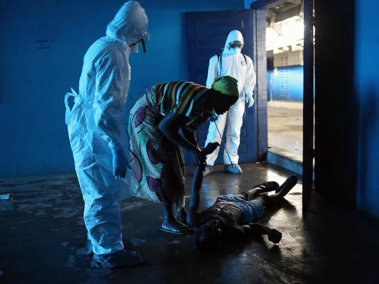 Изолятор для больных геморрагической лихорадкой Эбола в Монровии (фото: ilpost.it).