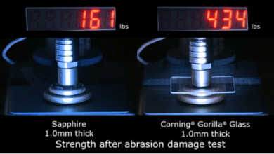 Gorilla Glass выдерживает большее давление, чем лейкосапфир (фото: applestage.com).
