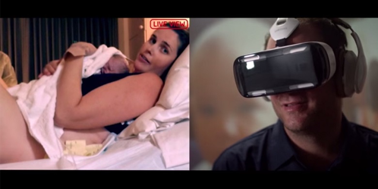 Samsung помогла австралийцу увидеть рождение сына при помощи очков Gear VR 