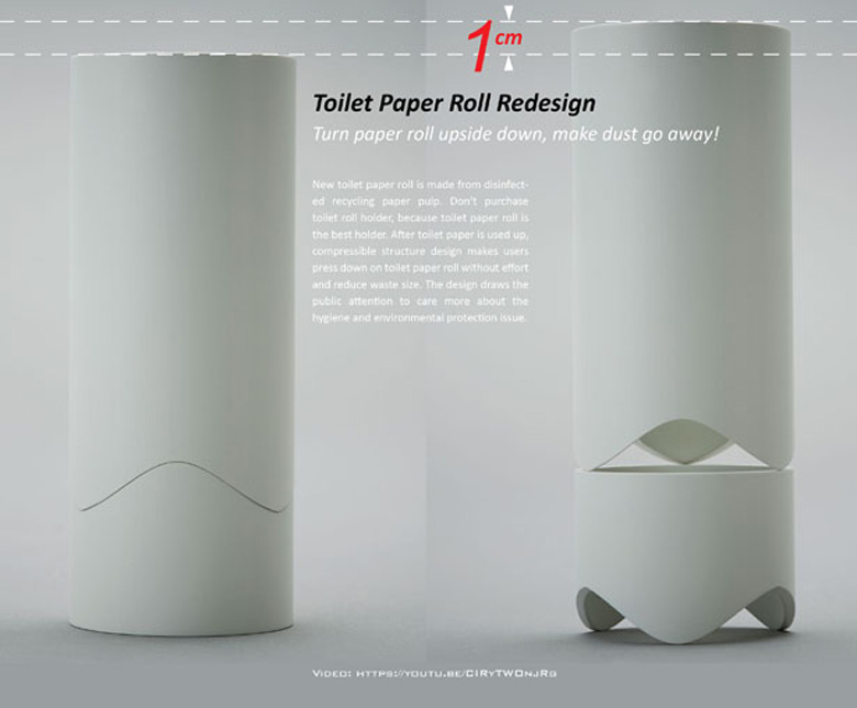 Редизайн рулона туалетной бумаги