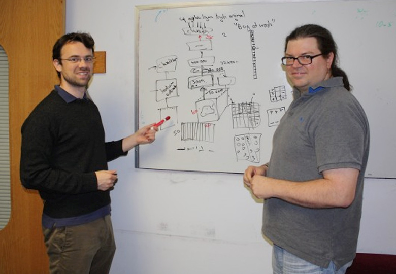 Роб Фергюс и Ян Лекун в Facebook AI Lab (фото: wired.co.uk).