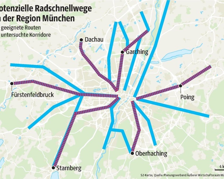 В Мюнхене появится скоростной велобан