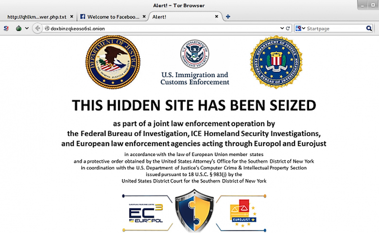 Блокировка сайта в Tor (изображение: ArsTechnica).