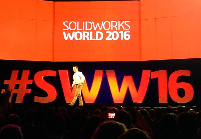 Gian Paolo Bassi на SolidWorks World 2016.