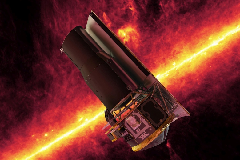Космический телескоп "Спитцер" (изображение: NASA/JPL-Caltech).