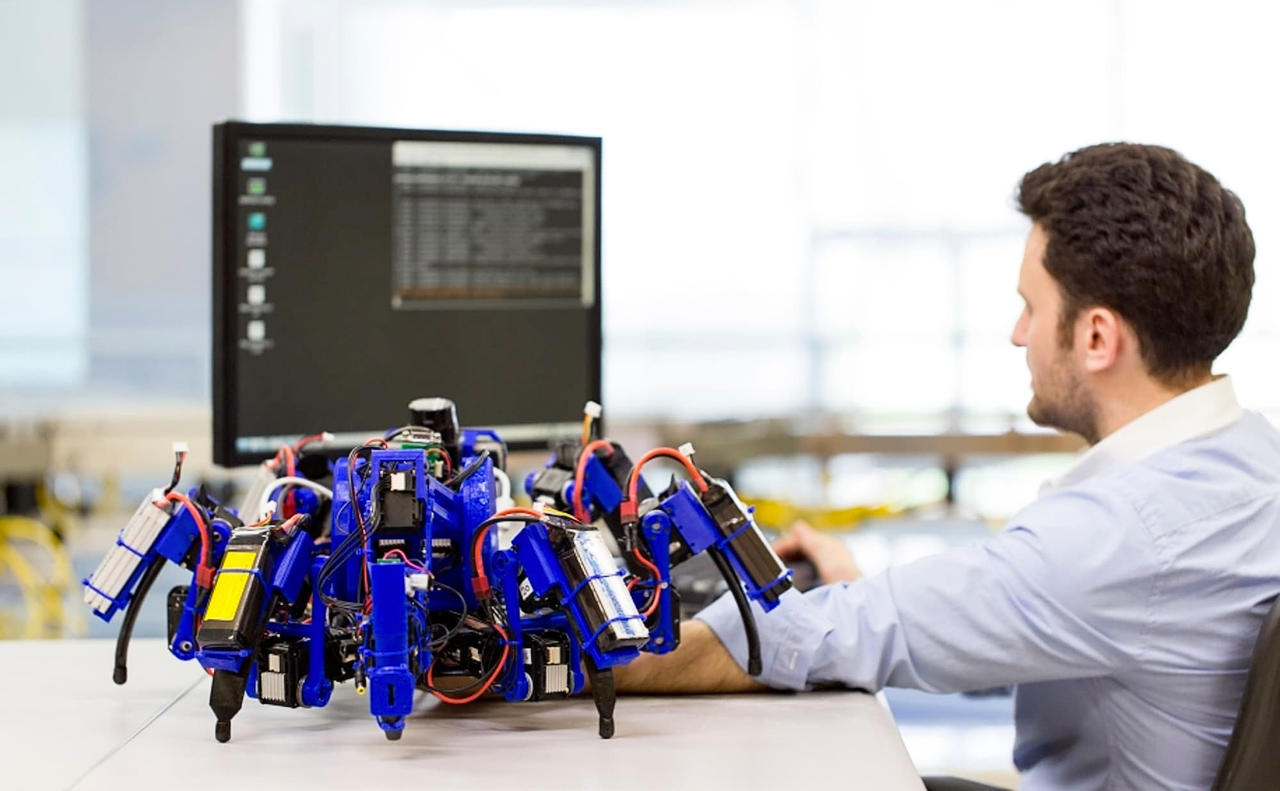 Проектирование роботов SiSpis в Принстонской лаборатории робототехники (фото: Siemens).