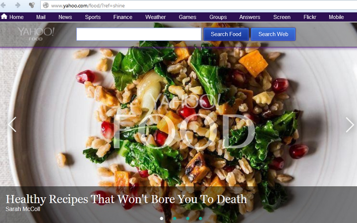 Специализированное интернет-издание Yahoo! Food