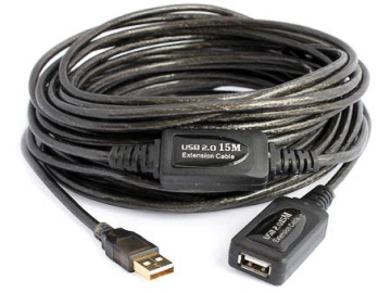 Активный кабель USB 2.0 длиной 15 м (фото: ecvv.com).