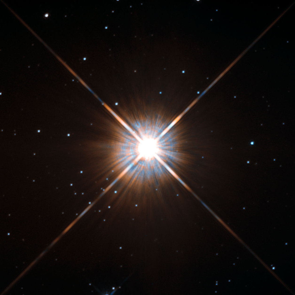 Проксима Центавра. 4,2 световых года от Земли. 270 тысяч расстояний от Земли до Солнца. Фото: ESA/Hubble.