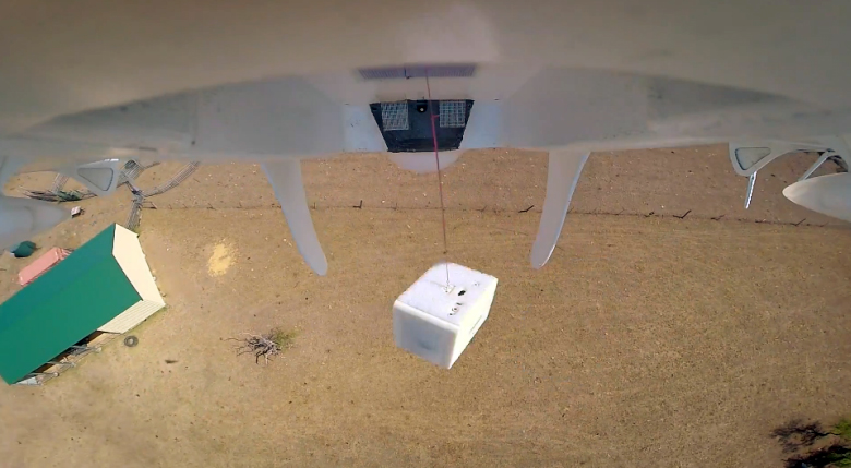 Экспериментальная система доставки для дронов проекта Google Wing (фото: Google).