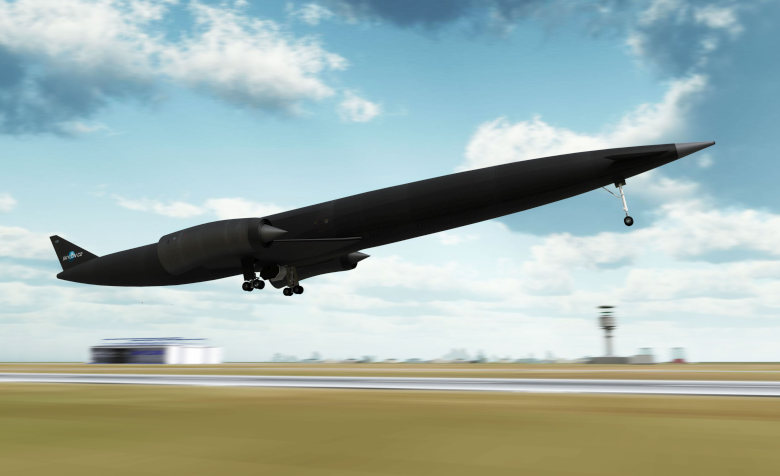 Компьютерная симуляция взлёта ракетоплана Skylon G2 (здесь и далее изображение: reactionengines.co.uk).