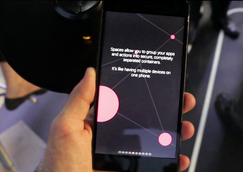 Инструмент Spaces как часть концепции управления профилями безопасности Blackphone (фото: phonandroid.com).