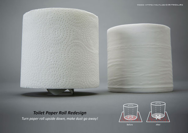 Редизайн рулона туалетной бумаги