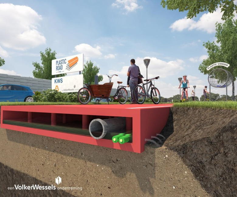 Нидерланды будут строить дороги из пластика
