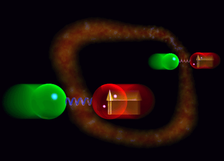 Художественное представление квантовой запутанности (изображение: NIST).