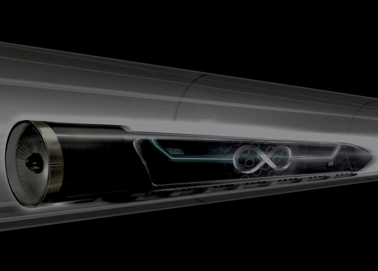 Транспортная капсула Hyperloop.