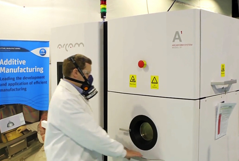 3D-принтер  производства Arcam AB с технологией электронно-лучевой плавки (фото: CSIRO).