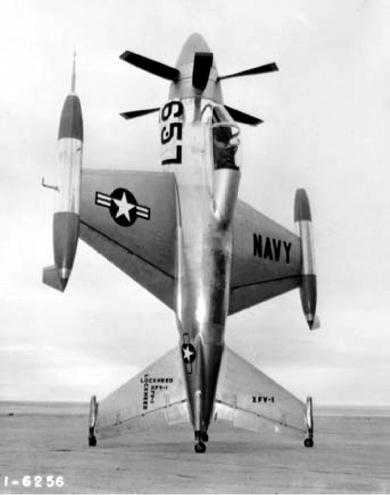 Концепт ЛА вертикального взлёта Lockheed XFV (фото: DARPA).