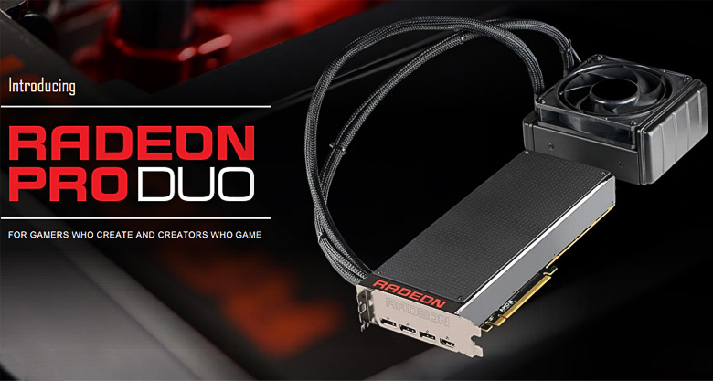 СВО Cooler Master для AMD Radeon Pro Duo (изображение: AMD).