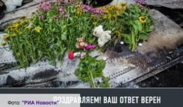 РИА Новости отстранило редакторов, причастных к публикации викторины о «Боинге-777», разбившемся под Донецком год назад.