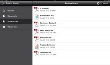 Мобильные версии Adobe Reader обзавелись «облачным» хранилищем