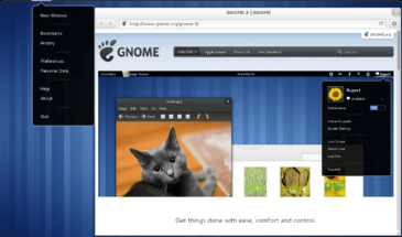 Первый взгляд на среду рабочего стола GNOME 3.4