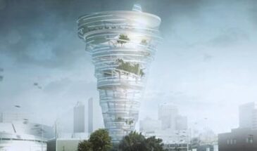 В штате Оклахома планируют построить уникальную башню Tulsa Tornado Tower.