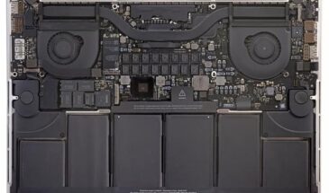 Посмотрите на внутренности MacBook Pro, который практически невозможно починить