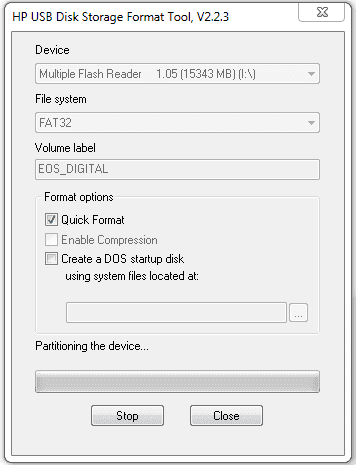 Старая добрая HP USB DSFT v.2.2.3