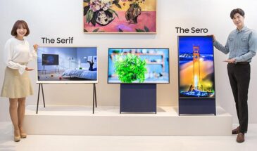 Samsung представила вертикальный телевизор