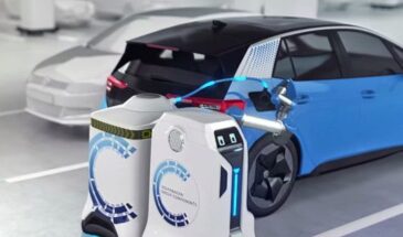 Компания Volkswagen представила концепт робота-зарядника