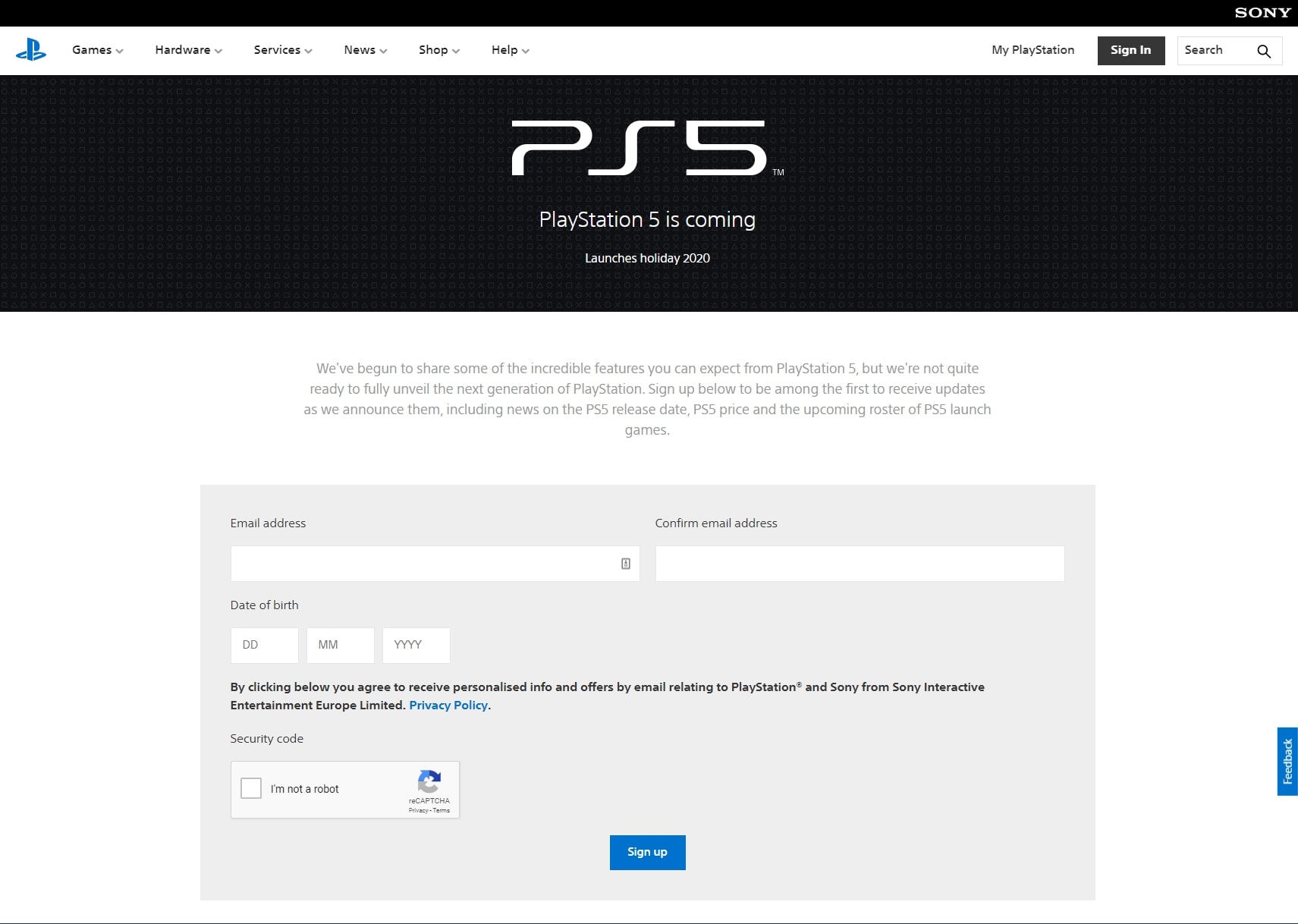 Пользователи нашли запущенный сайт PlayStation 5