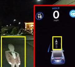 Автопилот Tesla не отличает 2D-проекции от реальных объектов