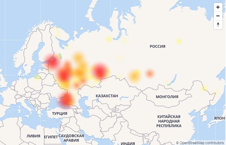 Пользователи сервисов Яндекса пожаловались на сбой