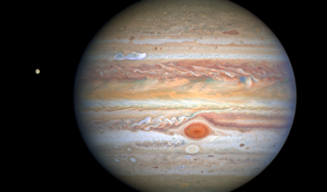 Телескоп «Хаббл» показал новый потрясающий вид Юпитера