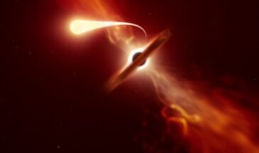Астрономы показали, как черная дыра превращает звезду в «спагетти»