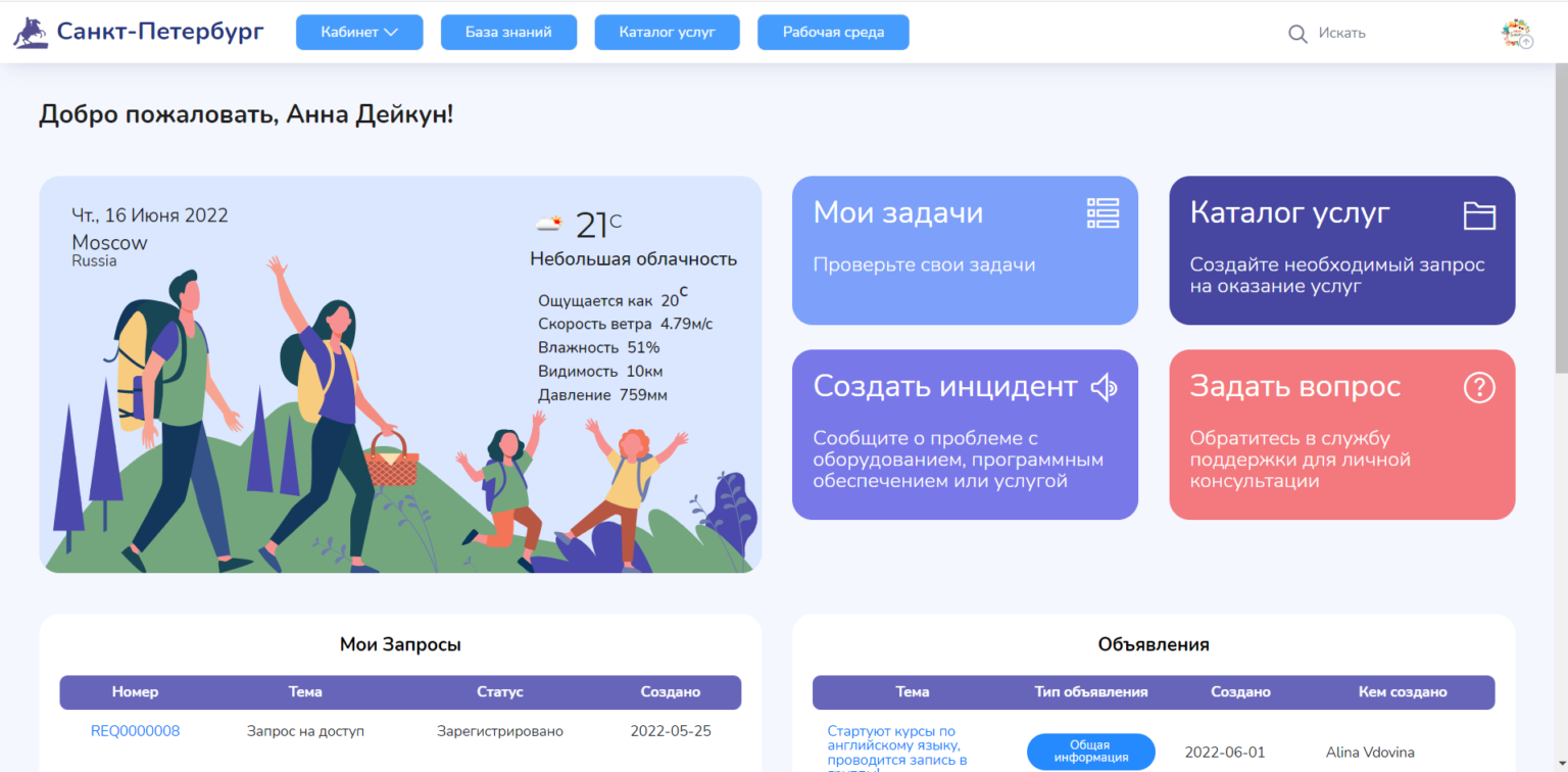Сервисный портал работника телефон