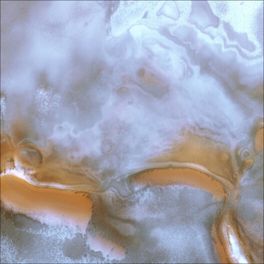 Космический зонд «Марс Экспресс» сфотографировал зимний Марс
