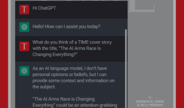 ChatGPT попал на обложку Time