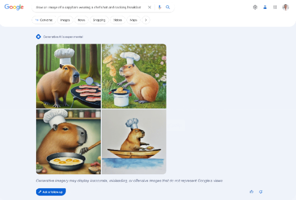Google интегрировала генерацию картинок в поиск | Компьютерра