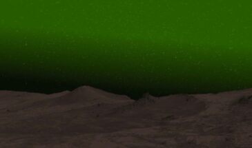 Астрономы зафиксировали зеленое свечение в атмосфере Марса