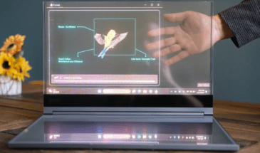 Lenovo представила ноутбук с прозрачным дисплеем