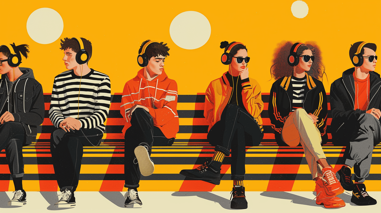 люди слушают музыку