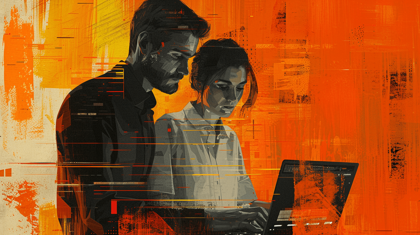 смотрят в ноутбук