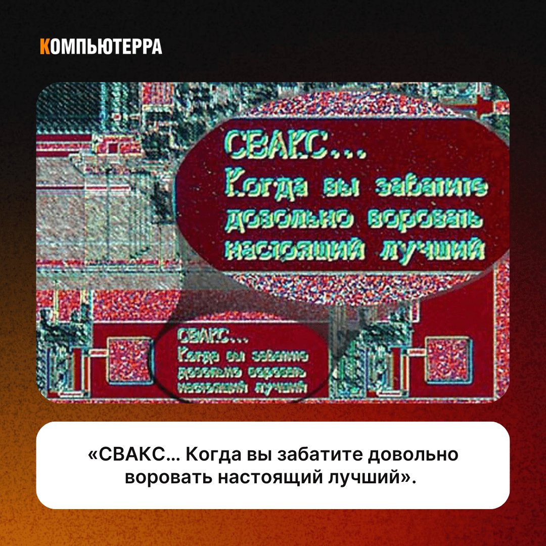 СВАКС… Когда вы забатите довольно воровать настоящий лучший