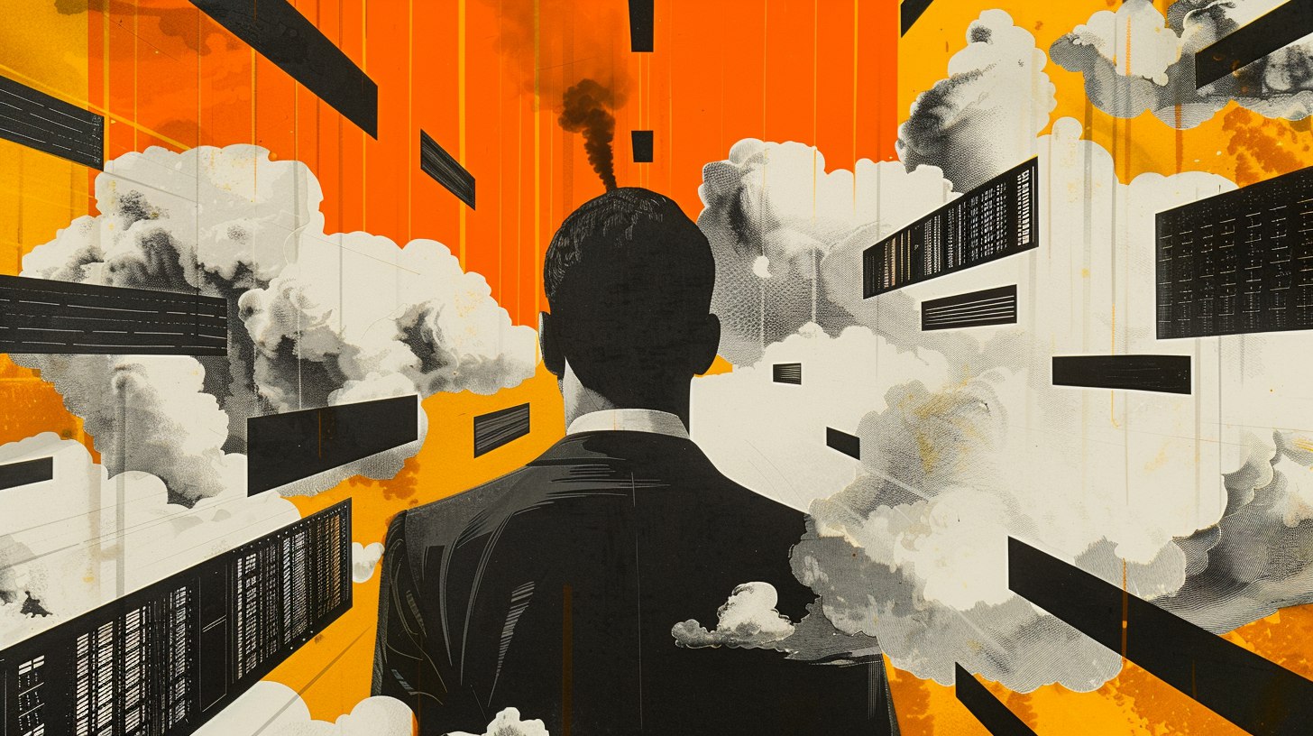 абстракция с облаками