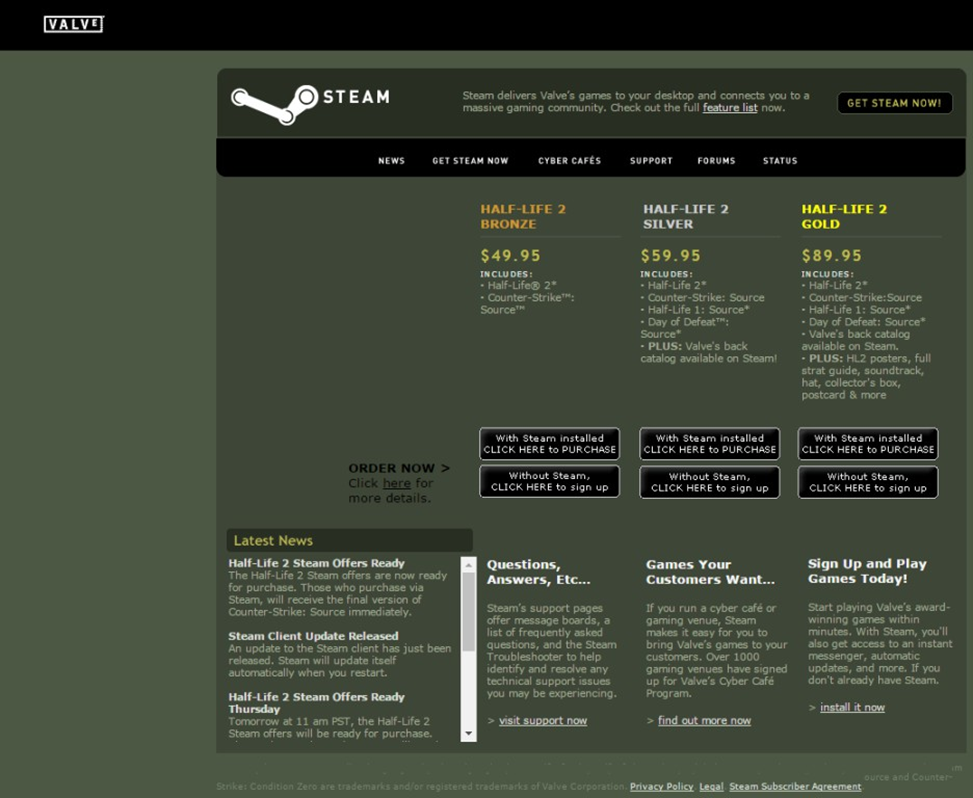 Версия Steam 1.0 // Источник: habr